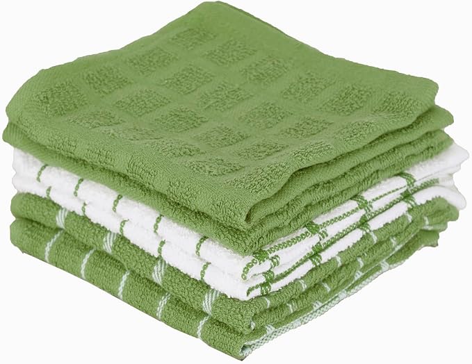 Ritz Terry Check Dish Cloth Set: Highly Absorbent & Super Soft by RITZ
