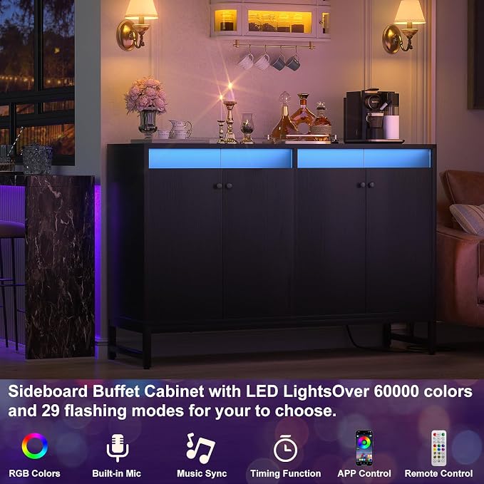 Aheaplus Sideboard Buffet Cabinet - Image 3