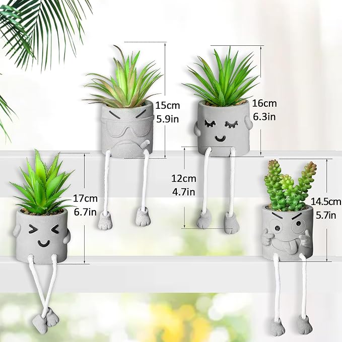 Creative Artificial Succulent Plants in pots - Image 2