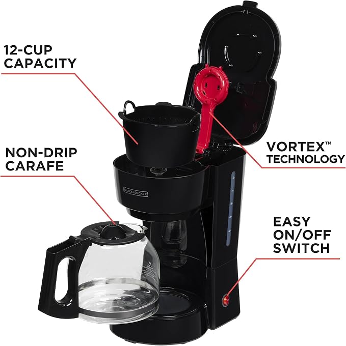 BLACK+DECKER 12-Cup Coffee Maker - Image 3