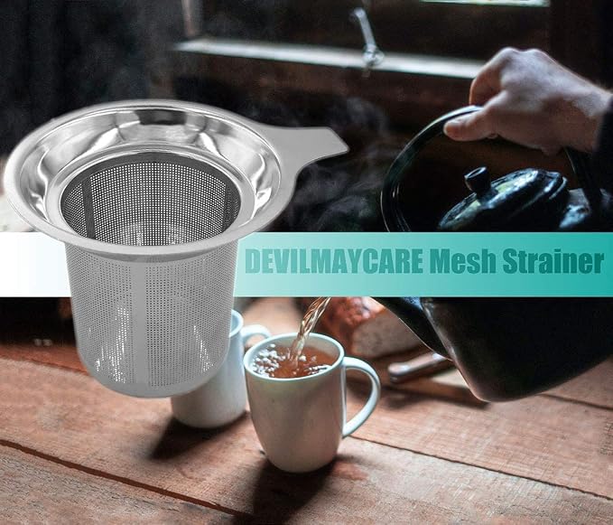 Daycount Stainless Steel Reusable Filter, Tea Baskets Mesh Coffee Espresso - Image 7