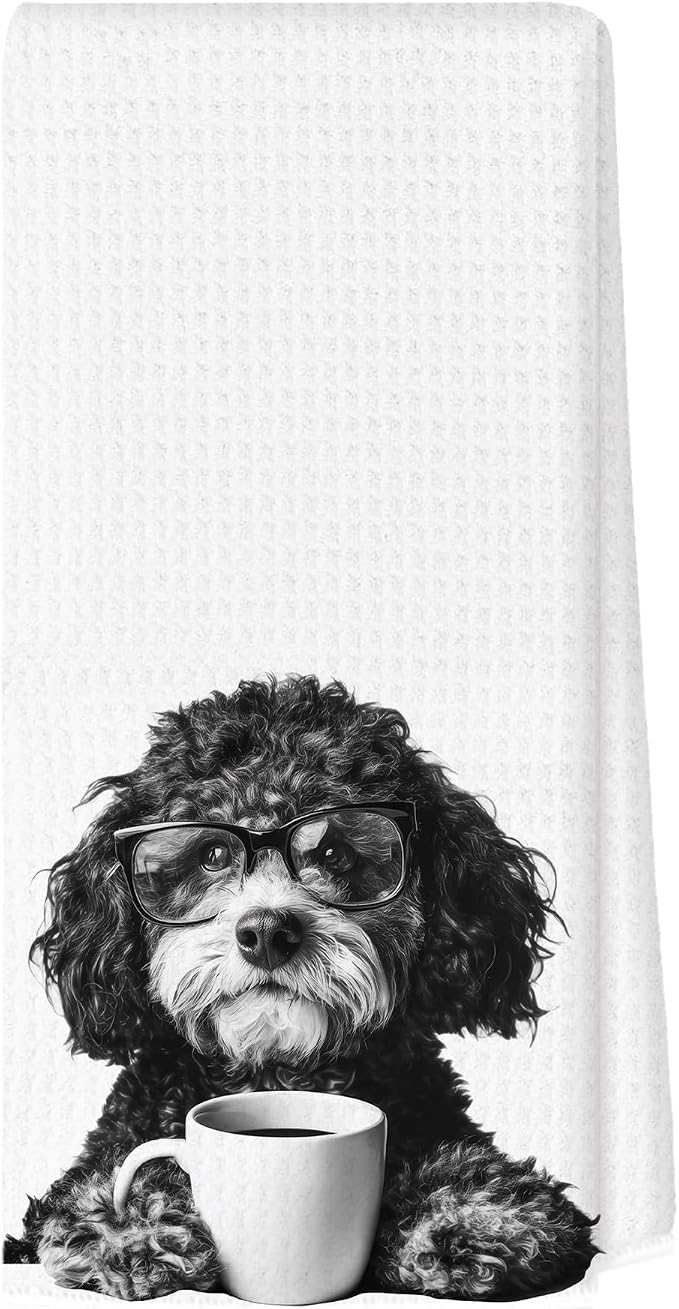 Funny Bernedoodle Kitchen Towels, Dog Kitchen Accessories, Dog Chef Gifts by Unknown