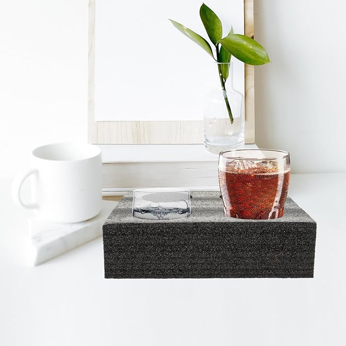 Vaguelly Pearl Material Multi-Hole Drink Cup Holder Tray - Image 8