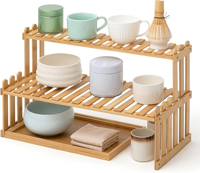 Kathfly 18.5" 2-tier Matcha Station Shelf Stand by Kathfly