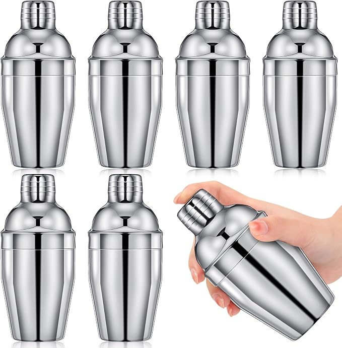 Nitial 6 Pcs Bar Cocktail Shaker Professional Stainless Steel Martini Drink by Nitial