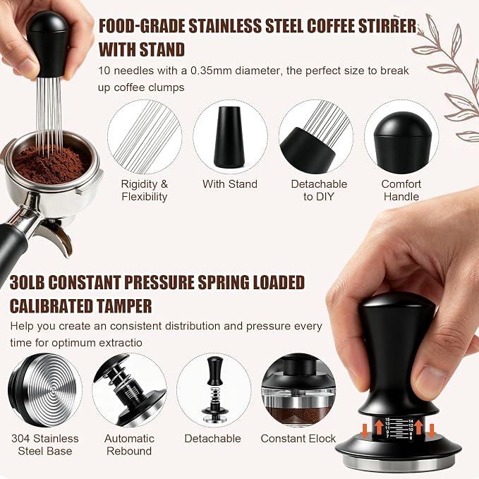 Espresso Accessories Kit, 53mm Coffee Tamper - Image 5