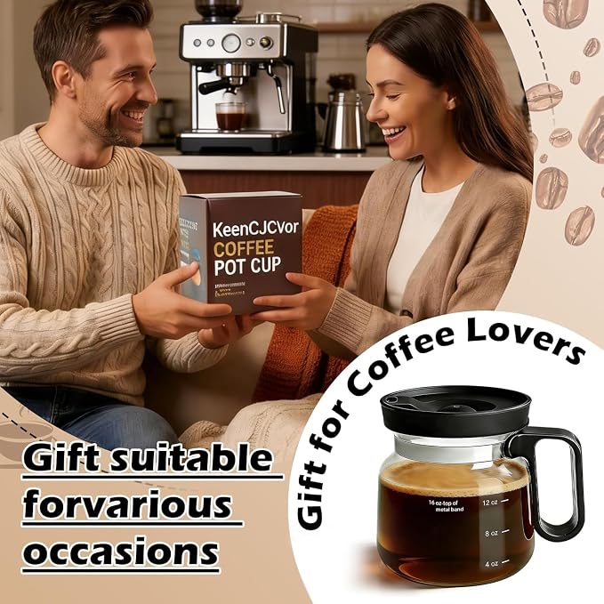 16 Oz Glass Mini Coffee Pot Mug - Image 6