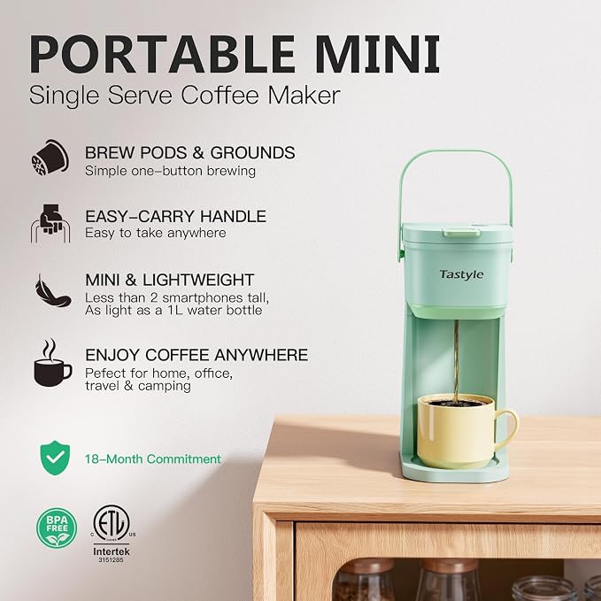 Tastyle Single Serve One Cup Coffee Maker, - Image 2