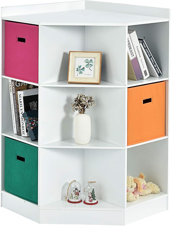 HONEY JOY Kids Toy Storage Organizer, 9-Cubby Toy Bin Organization Storage - Image 9