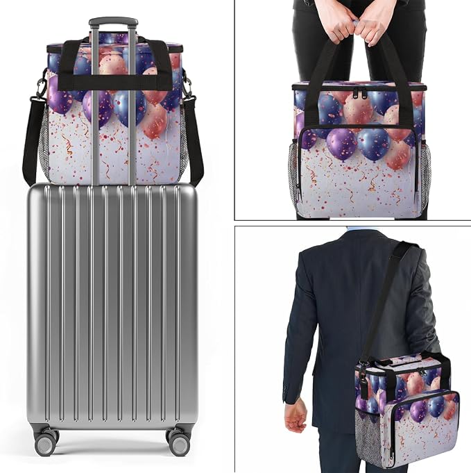 Colorful Balloon Coffee Maker Travel Bag, Portable Storage Tote Bag - Image 7