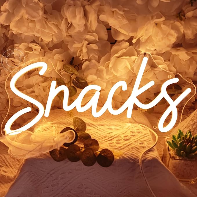 SYLHOME Snacks Led Neon Light Sign Coffee Cake Candy Bar Shop Stall Home - Image 5