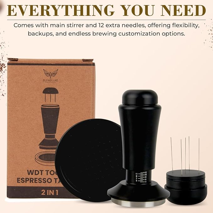 2-in-1 Espresso Tamper & WDT Stirrer Tool – 51mm Coffee Tamper - Image 6