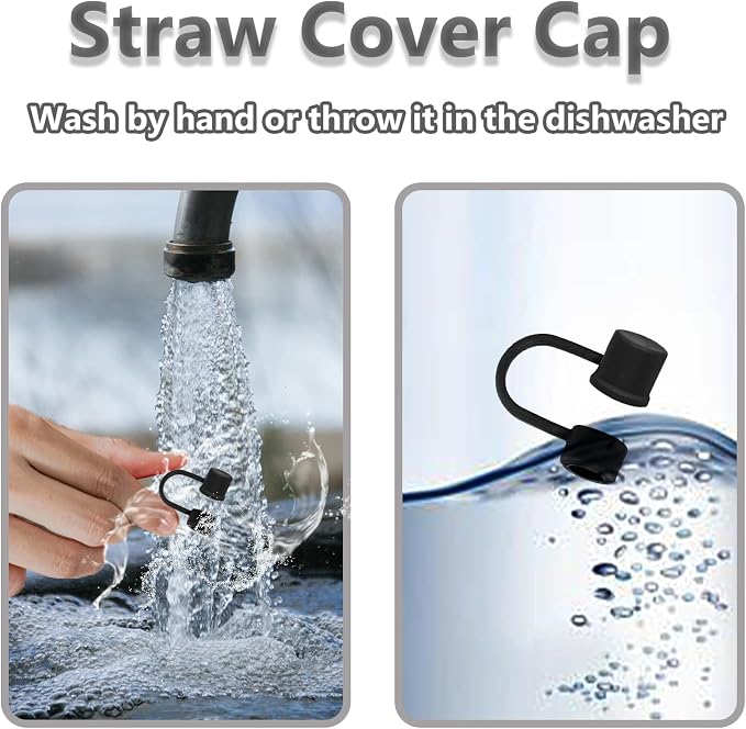 6PCS Silicone Straw Covers Cap Compatible - Image 2