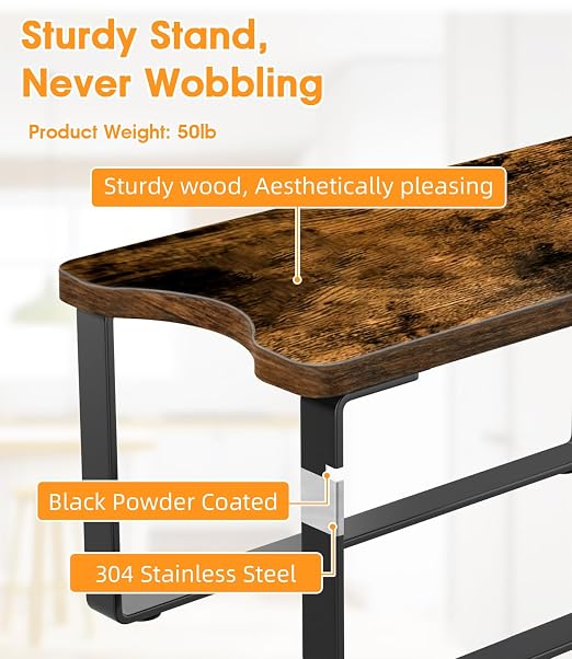 Water Filter Dispenser Stand Wood - Image 5