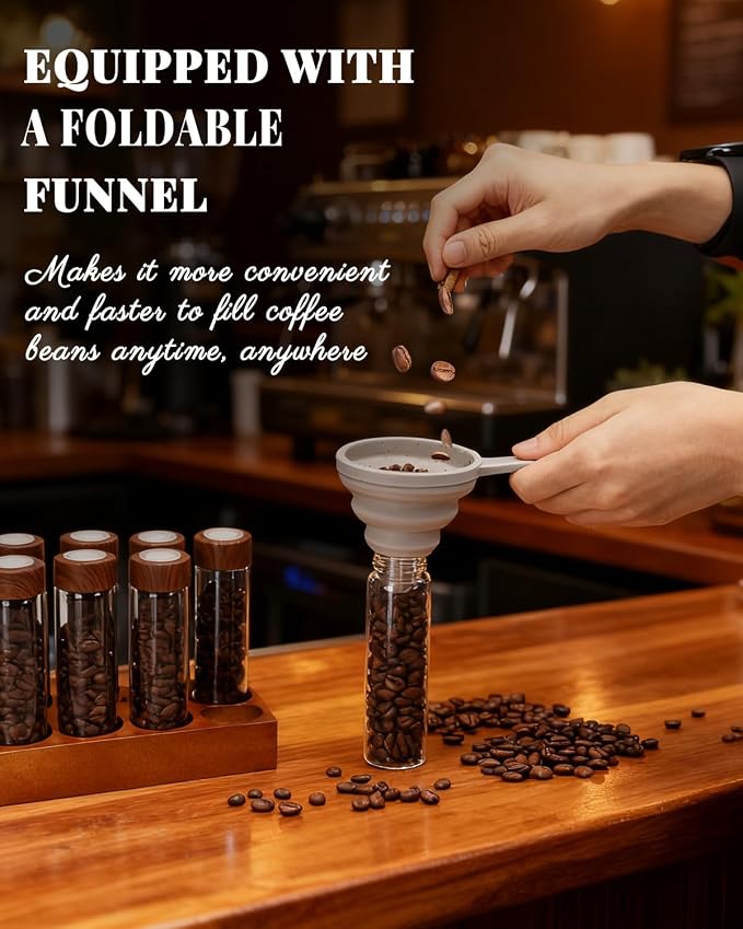 12 Pcs Single Dose Coffee Bean Storage Tubes, Coffee Bean Container - Image 4