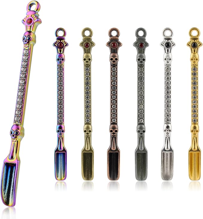 6-Pack Mini Spoons Metal Tiny Shovels 3-Inch Small Medicine Spoon by Demearly