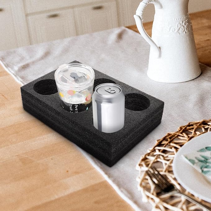 Vaguelly 6 Holes Takeout Beverage Cup Trays, Hot Cold Drinks Cup Fixing Holders - Image 4