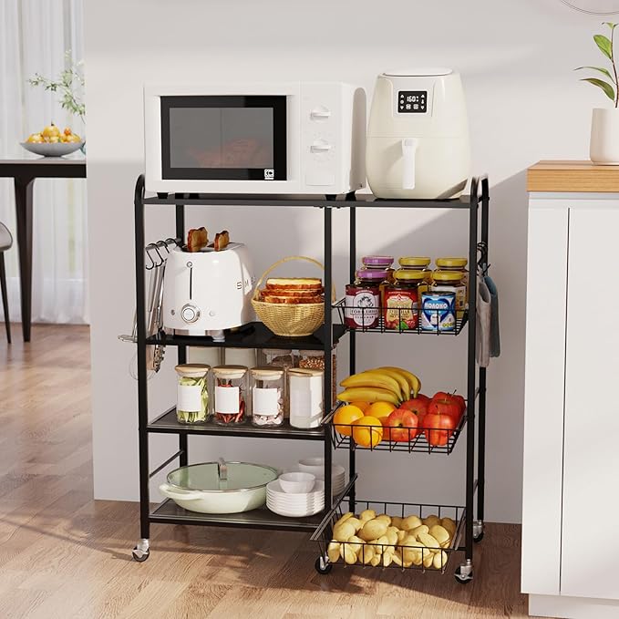 HapiRm Rolling Kitchen Microwave Cart by HapiRm
