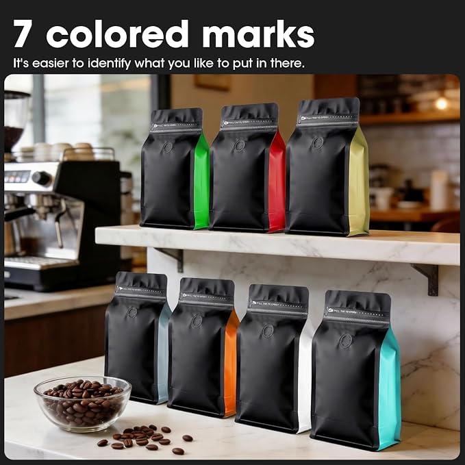 Coffee Bags with Valve Vented Coffee Beans Packaging Bags High Barrier - Image 5