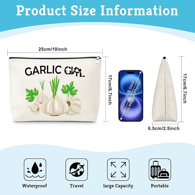 Garlic Gifts Vegetarian Makeup Bag Gift - Image 2
