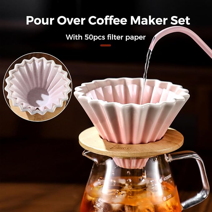 Bincoo 500ML Pour Over Coffee Maker Set - Image 4