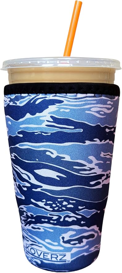 Iced Coffee Sleeve, Insulated Neoprene Cup Sleeve, Fits a 32 Oz. Coffee Cup by Koverz