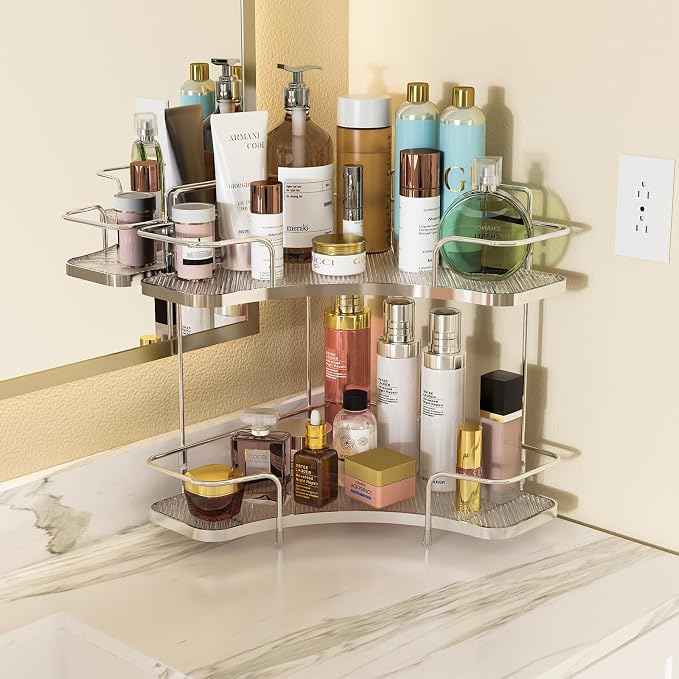 FOLLOWIN 2 Tier Countertop Corner Organizer - Image 2