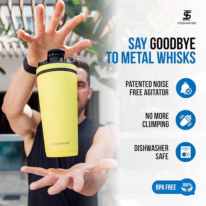 Ice Shaker Insulated Stainless Steel Shaker Bottle | 26oz - Image 4