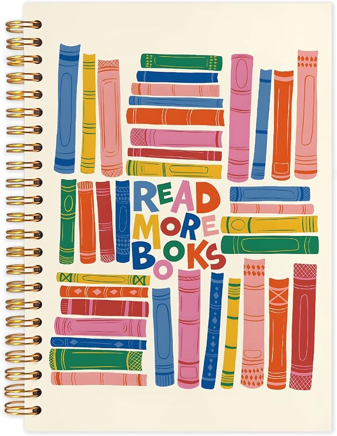 kunlisa Book Lovers Gifts Spiral Notebook Journal 5.5x8.3, Book Club Gifts by Kunlisa