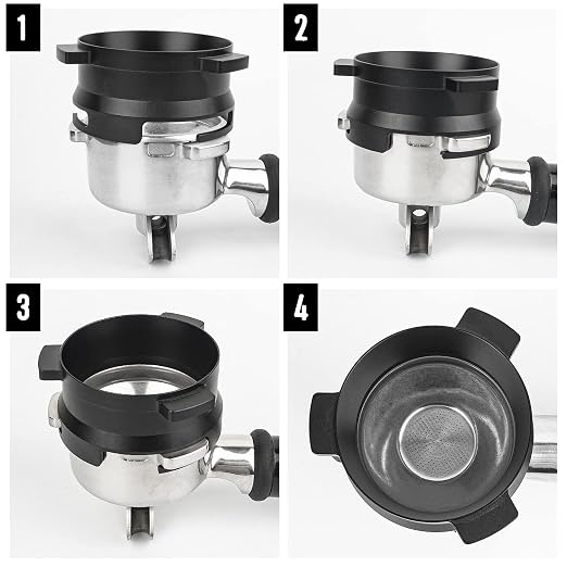 Coffee Dosing Funnel 54mm Espresso Coffee Accessories Dosing Ring Aluminum Metal - Image 3