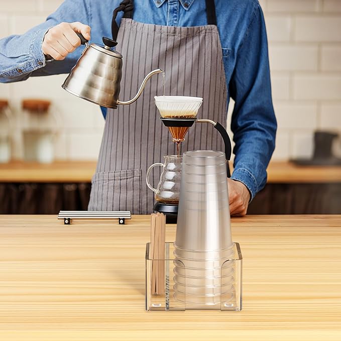 Coffee Bar Accessories and Organizer, Disposable Cup Holder - Image 7