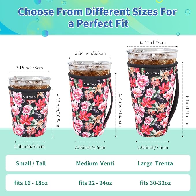 Iced Coffee Sleeve Insulator Sleeves - Image 2
