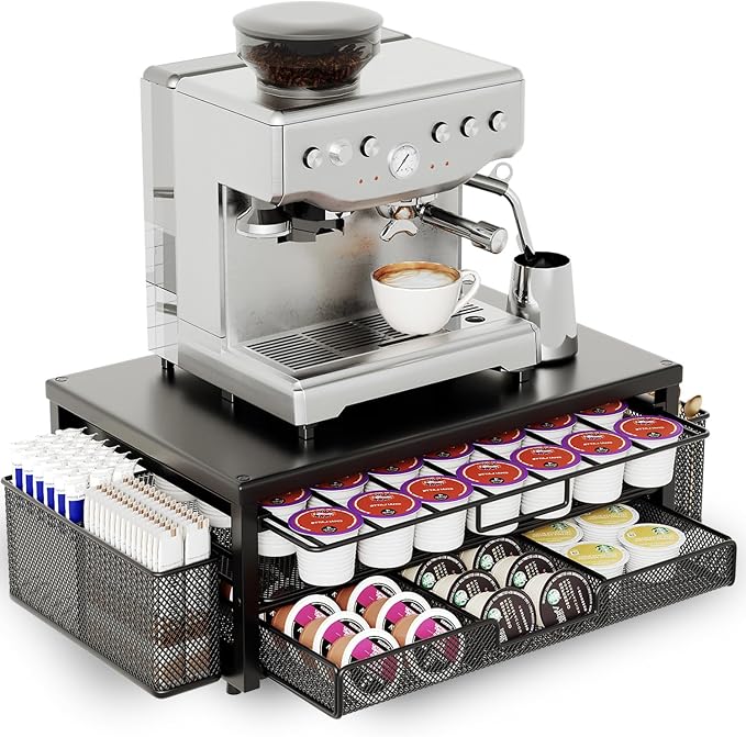 Metal Coffee Pod Holder for 80 Capsules by Tamomic