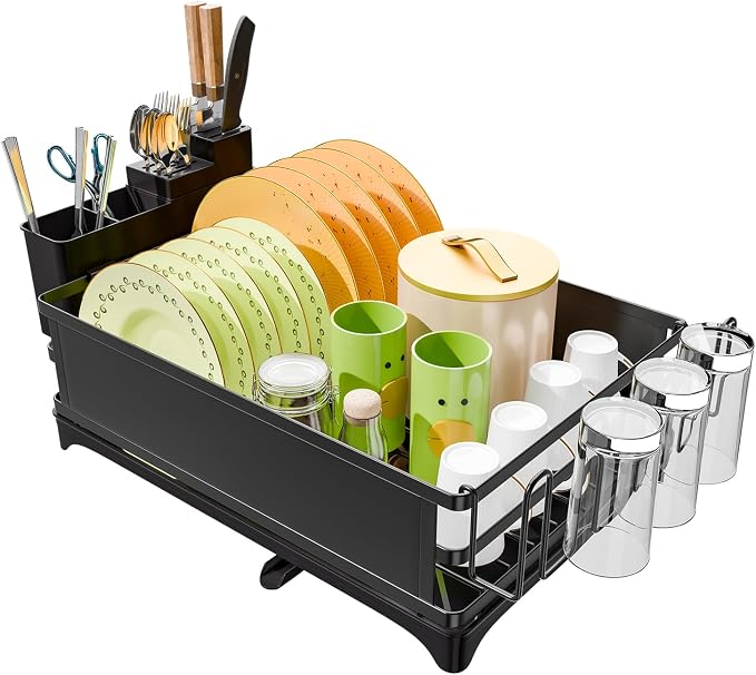 Simple Trending Dish Drying Rack, Space-Saving Large Dish Rack - Image 7