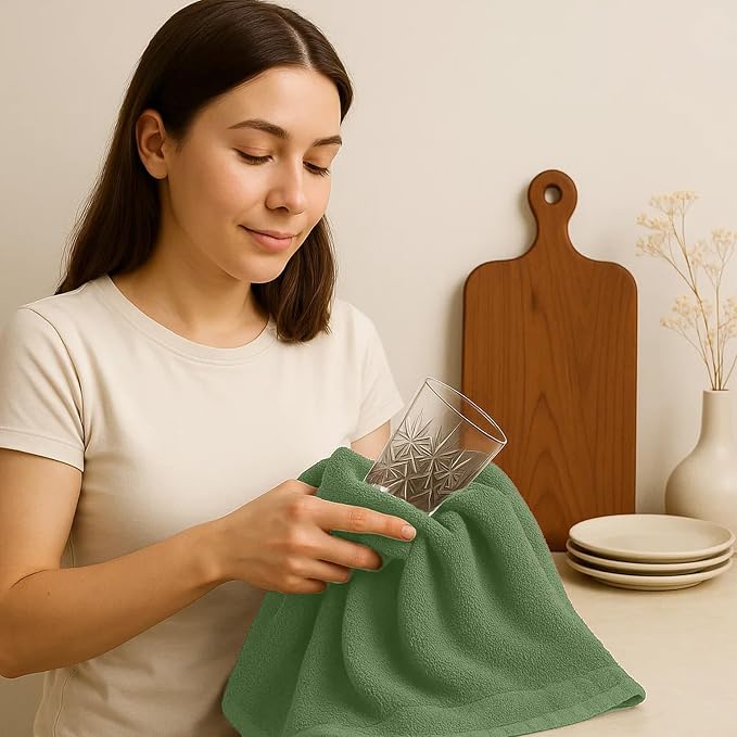 RIVERSIDE Bar Mop Towels Pack of 12, 16x19 Inches, 100% Ring Spun Cotton Terry - Image 8