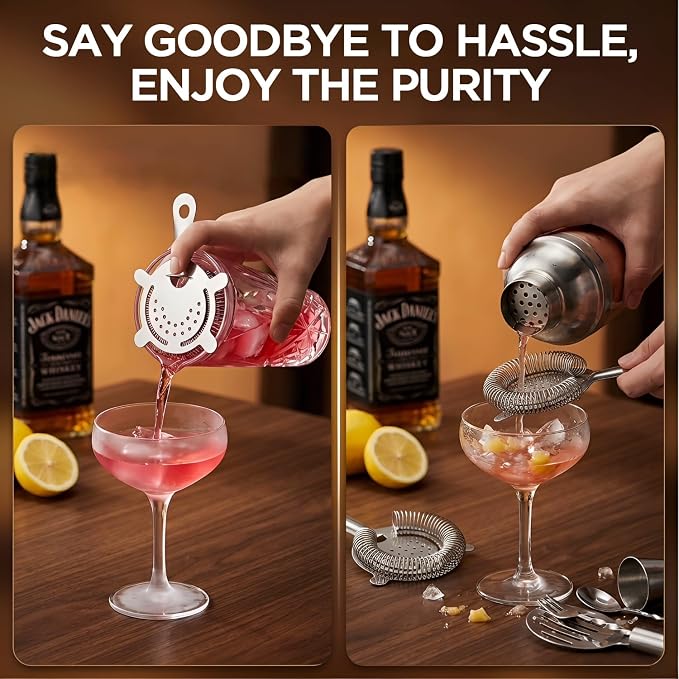Cocktail Shaker, 14.5 Oz Glass Martini Shaker - Image 6