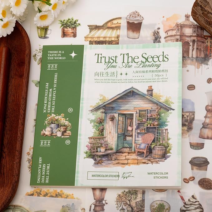 Beautiful Garden Theme Sticker Scrapbooking Supplies - Image 4