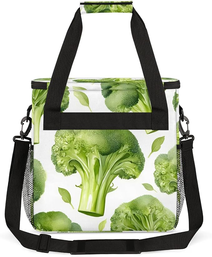 Broccoli Vegetables Coffee Maker Carring Bag, Large Insulated Storage Organizer - Image 5