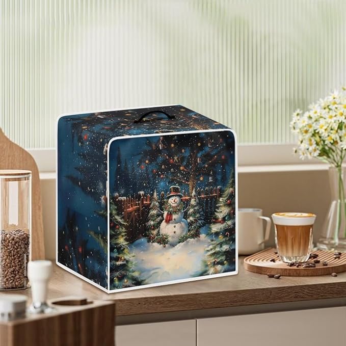 Christmas Snowman Coffee Machine Dust Covers Removable - Image 3