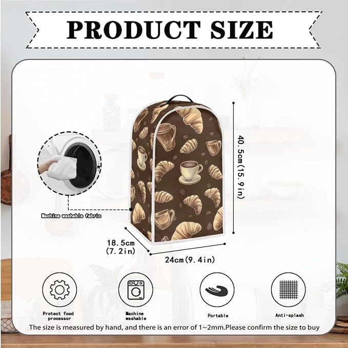 doginthehole Coffee Printed Toaster Covers 2 Slice Blender Covers - Image 4