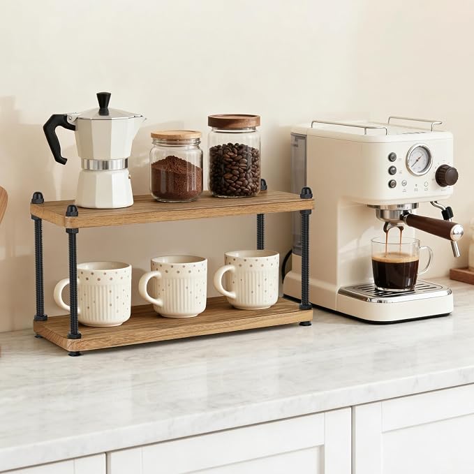 Mkono Coffee Station Organizer Wooden Mug Holder - Image 4