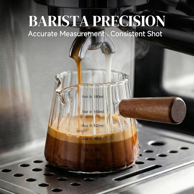 6oz Espresso Shot Measuring Cup, Heat Resistant Borosilicate Glass - Image 2