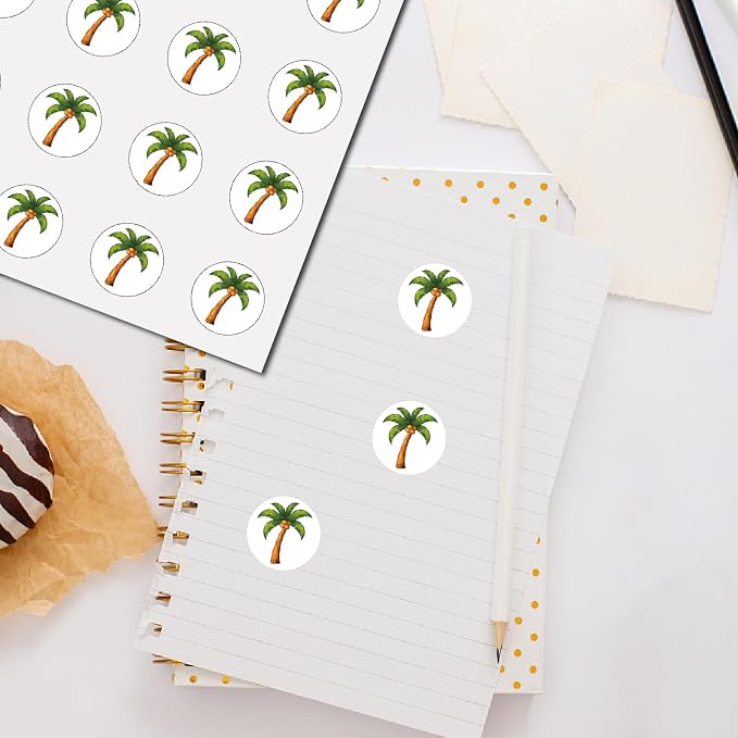 CREATCABIN 128Pcs Coconut Tree Stickers - Image 4