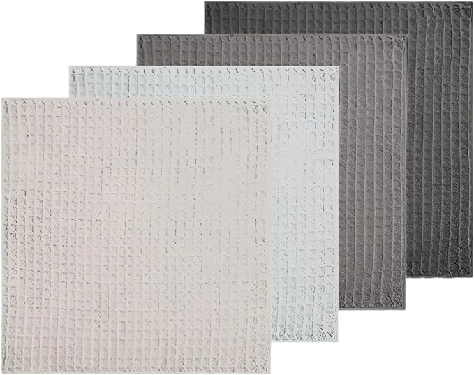 4 Pcs Waffle Weave Microfiber Coffee Machine Cloths, 11.8 in / 30 cm by Unknown