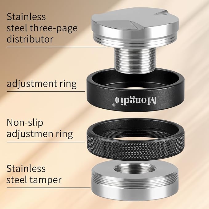 Mongdio 51mm Espresso Accessories, Espresso Tamper, WDT Tool Espresso and - Image 2
