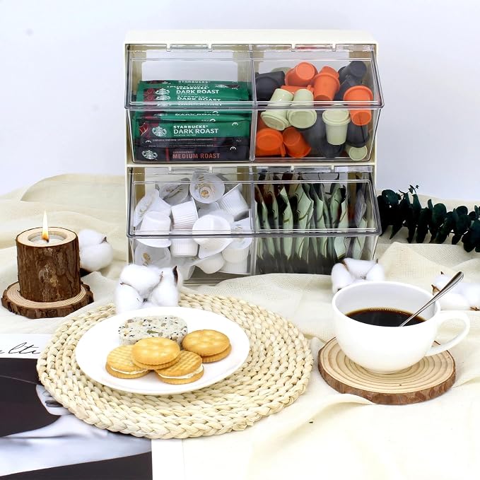 Bokelai Creamer Holder Plastic Tea Bag Organizer - Image 5