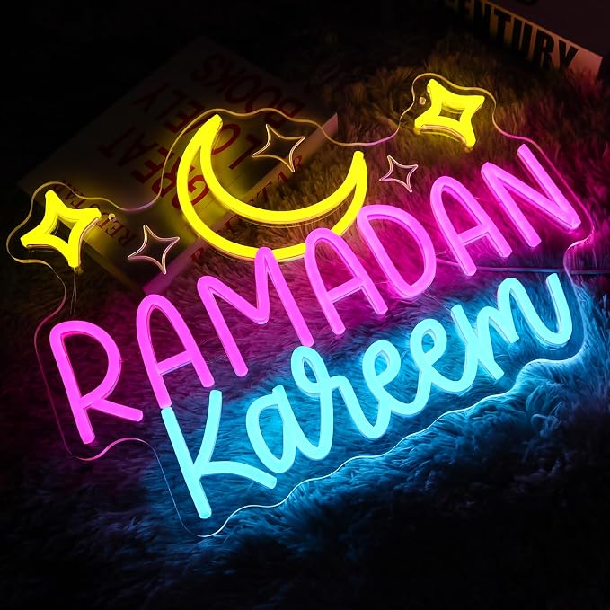 Ramadan Kareem Neon Sign for Wall Decor Dimmable Moon Stars Shape Led Sign for - Image 5