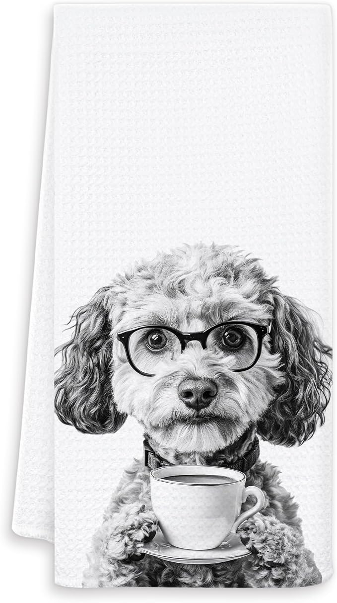 Funny Poodle Kitchen Towels, Poodle Gifts by Unknown