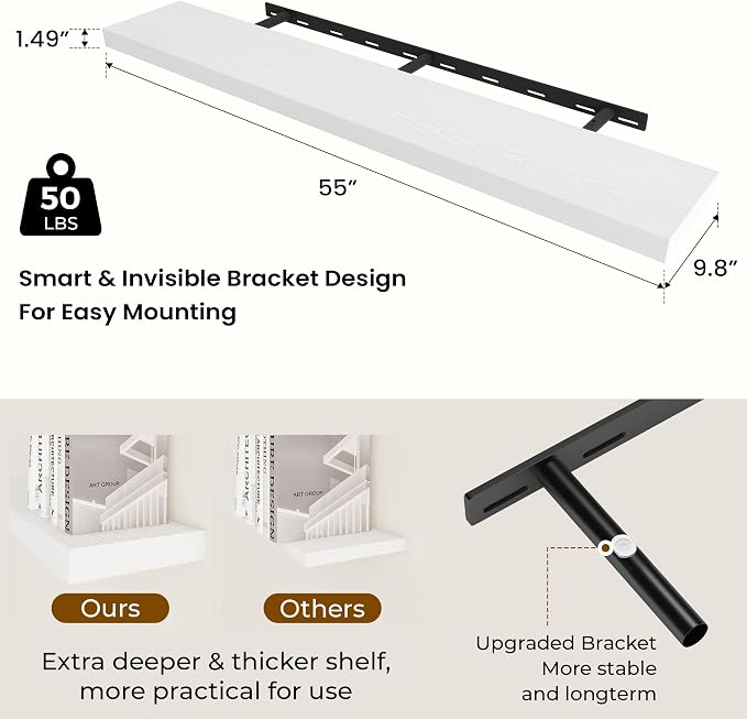 Dreamland 55 Inches Floating Shelves - Image 2