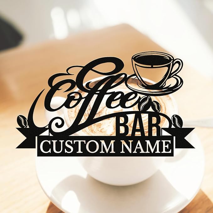 Personalized Coffee Bar Sign - Image 6